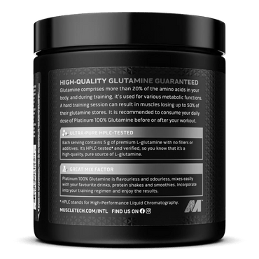 Muscletech Platinum 100% Glutamine 300g image 1