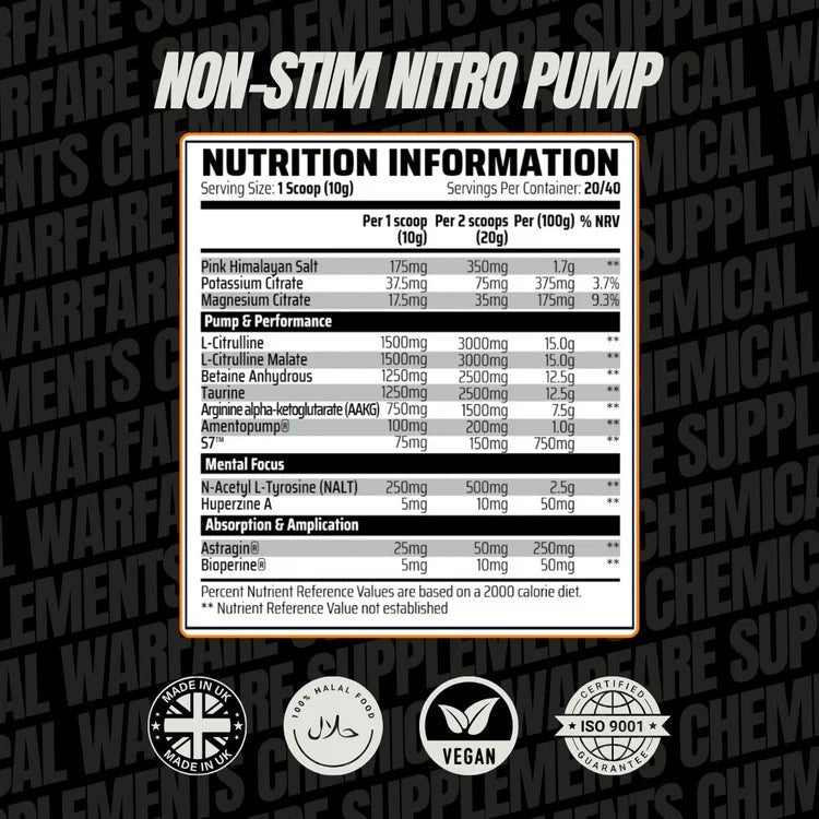 Chemical Warfare Nitro Pump 400g
