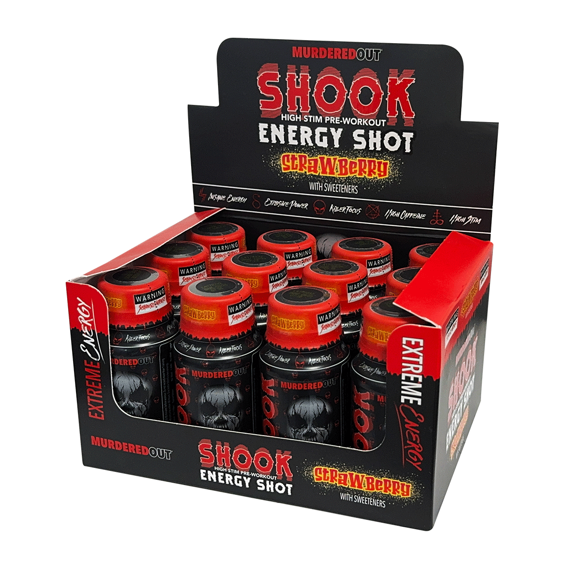 Murdered Out Shook Energy Shot 12x60ml image 0
