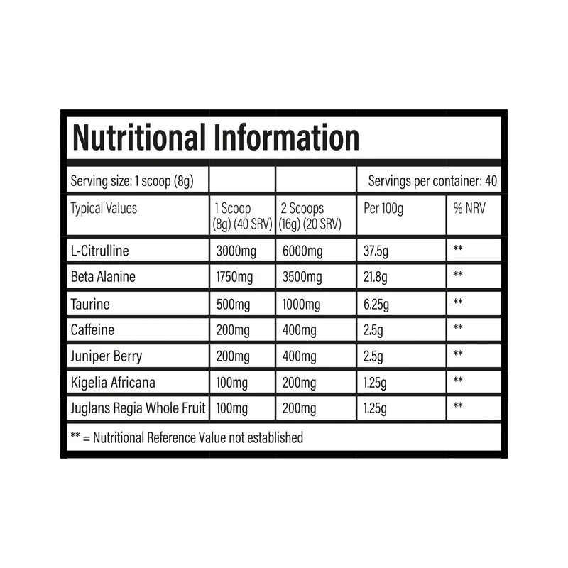 Trained By JP DNFM! High Stim Pre Workout