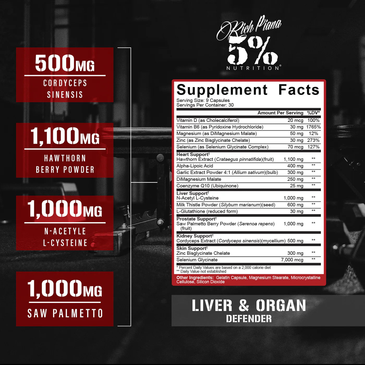 5% Nutrition Liver & Organ Formula Supplement