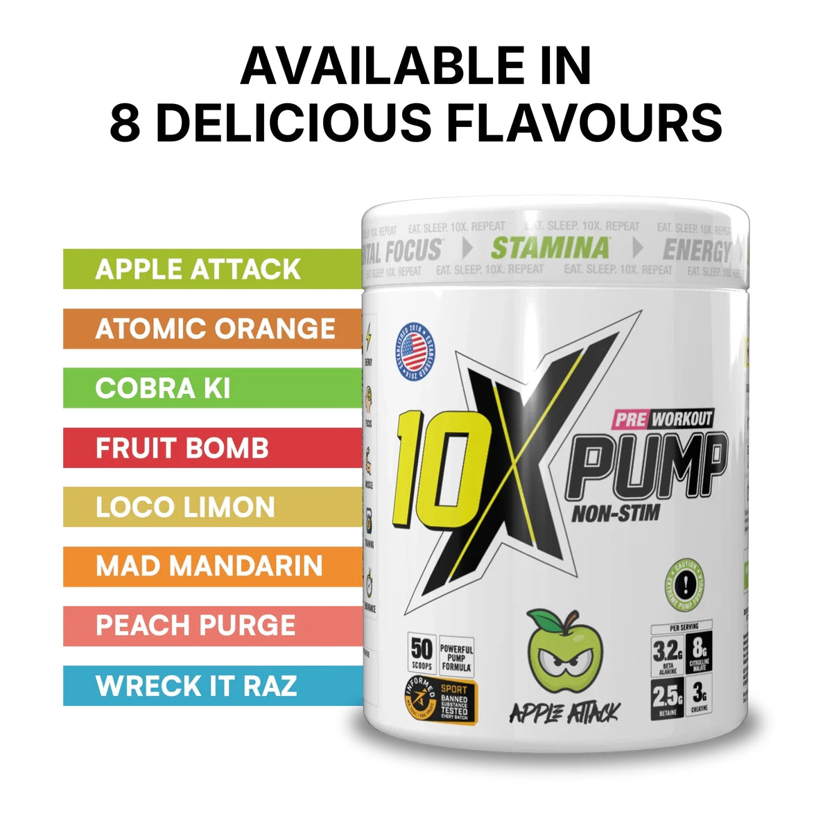 10X Athletic PUMP 600g