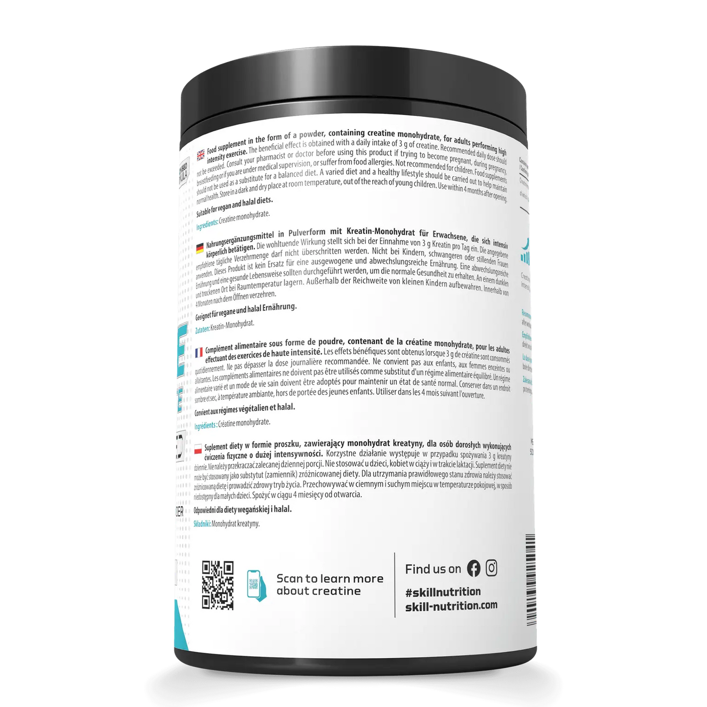 SkillNutrition Micronised Creatine Monohydrate Unflavoured