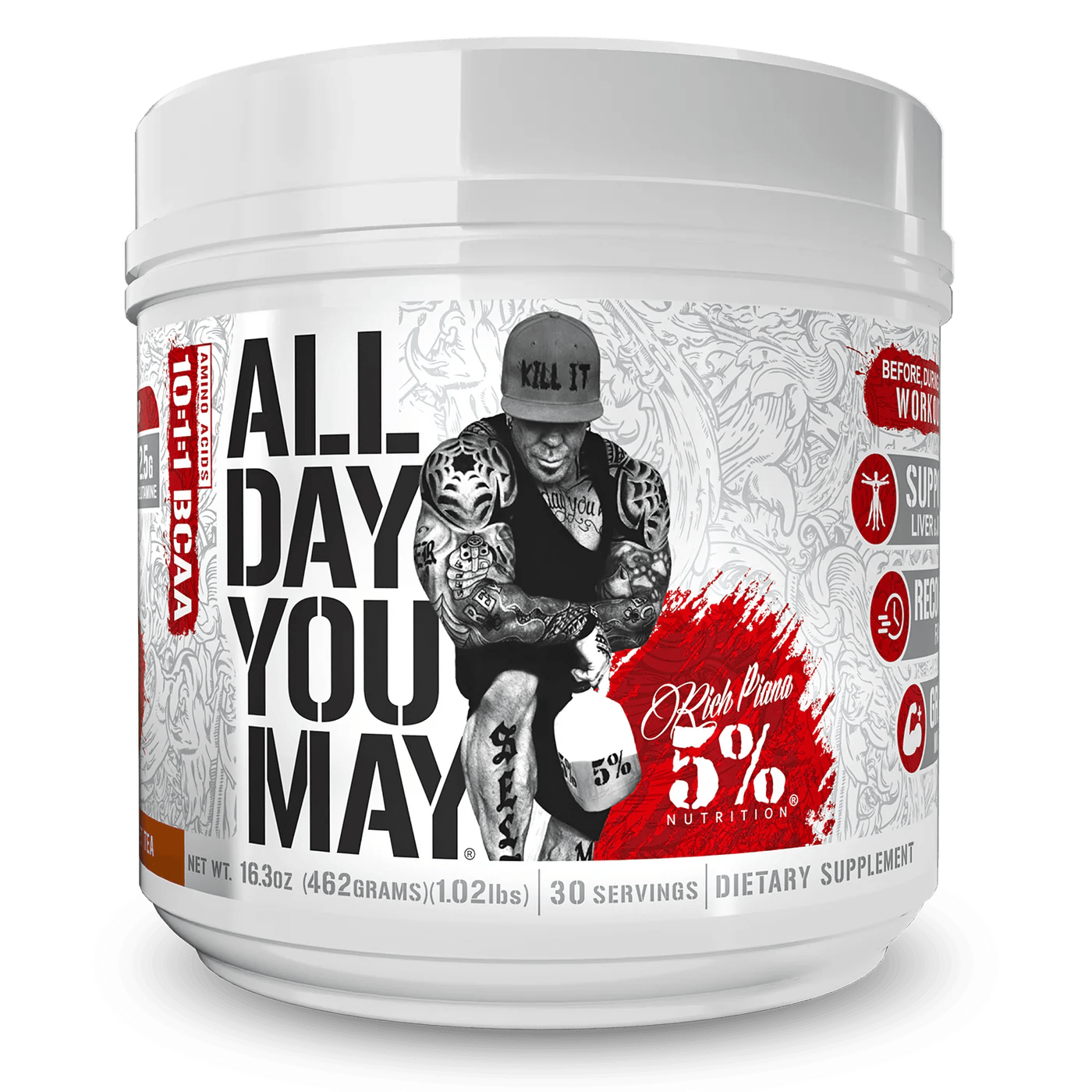 Rich Piana 5% Nutrition All Day You May Legendary Series 465g