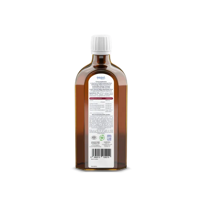 OSAVI Super Strong Omega + D3, 3500mg Omega 3 (Lemon)