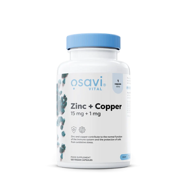 OSAVI Zinc + Copper, 15mg + 1mg