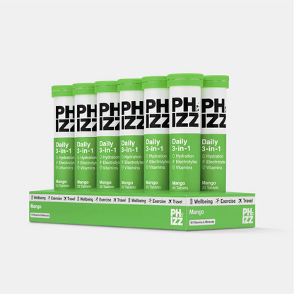 Phizz 3-in-1 Multivitamin & Rehydration Electrolyte Effervescent 12x20 Tabs