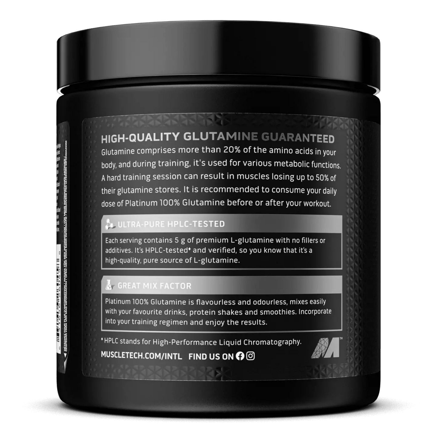Muscletech Platinum 100% Glutamine 300g image 1