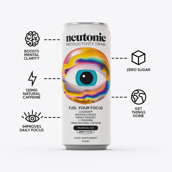 Neutonic Productivity Drink 12x330ml – Nootropic Energy & Focus Blend image 0