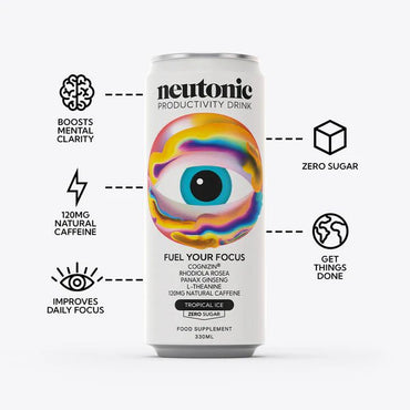 Neutonic Productivity Drink 12x330ml – Nootropic Energy & Focus Blend image 0