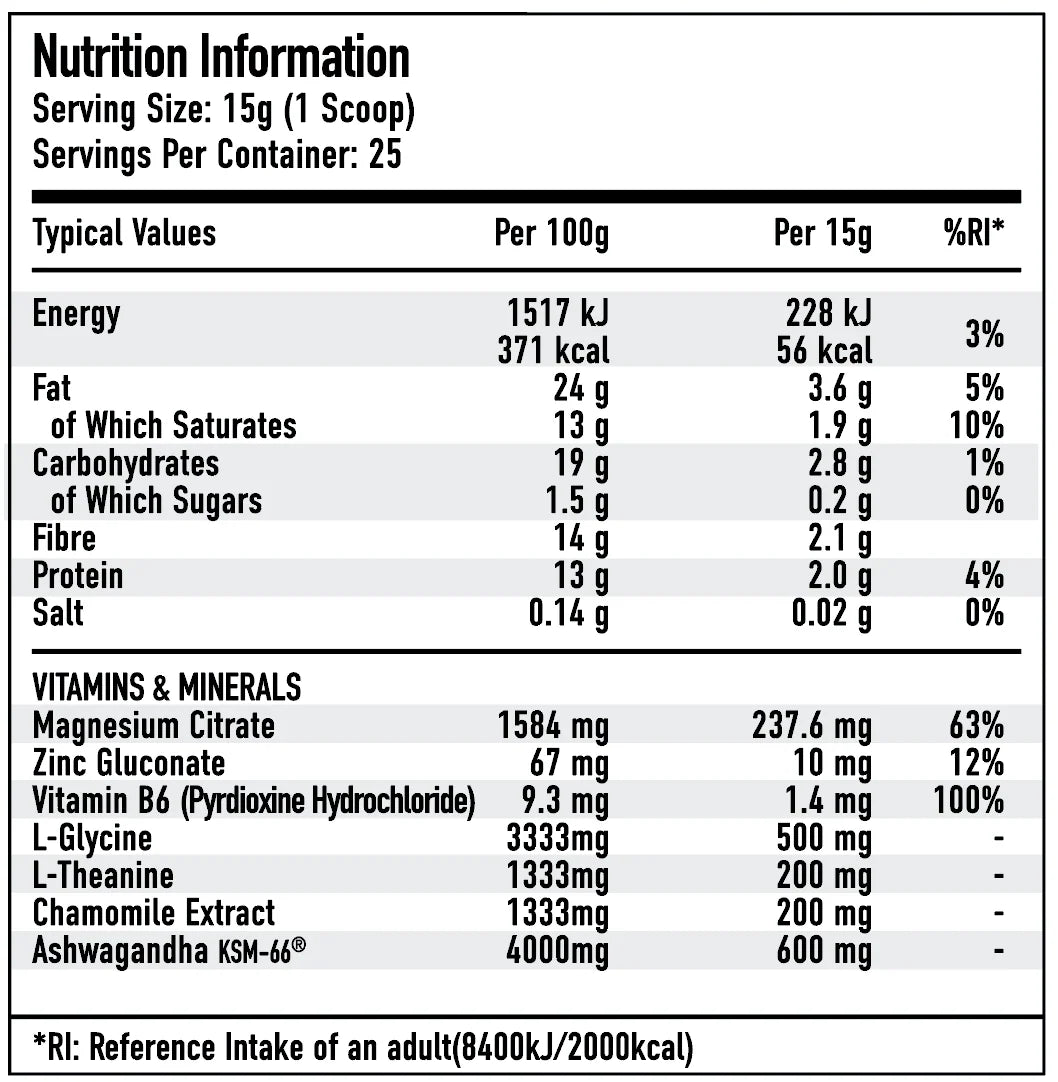 Per4m Relax Stress Support 375g – Hot Chocolate with KSM-66® Ashwagandha image 1