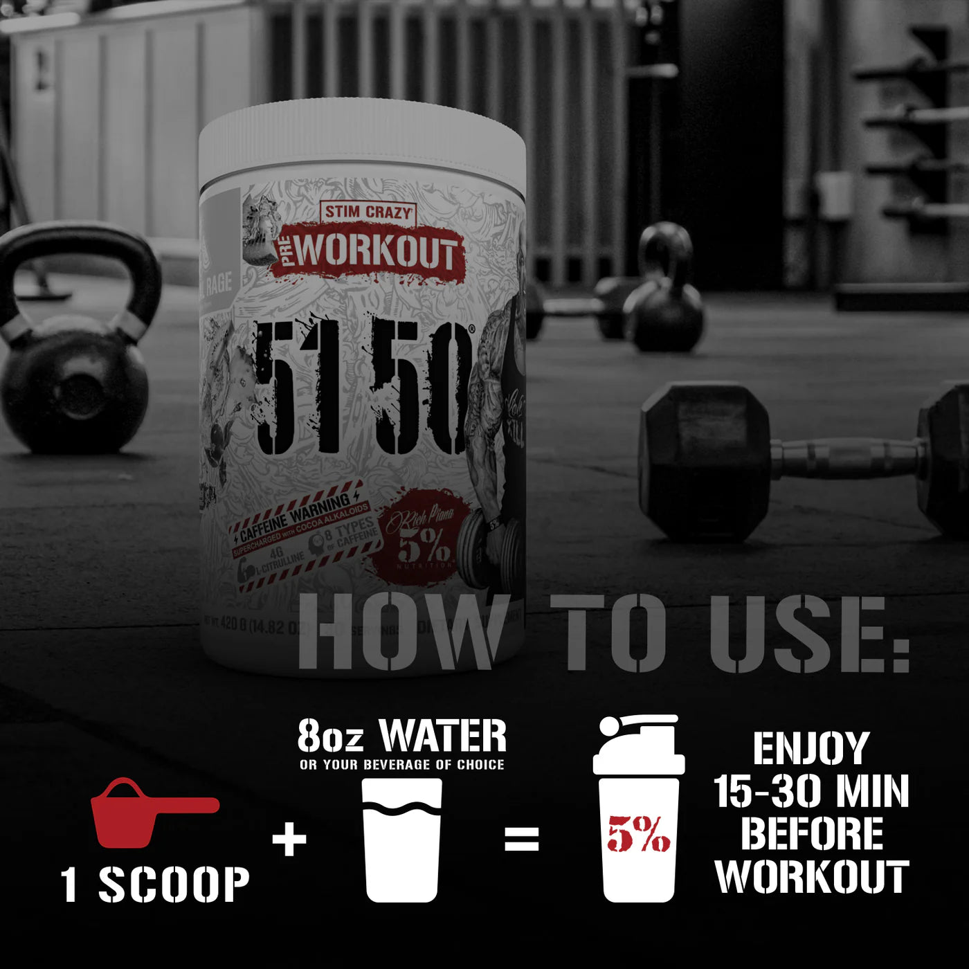 Rich Piana - 5% Nutrition 5150 - Legendary Series