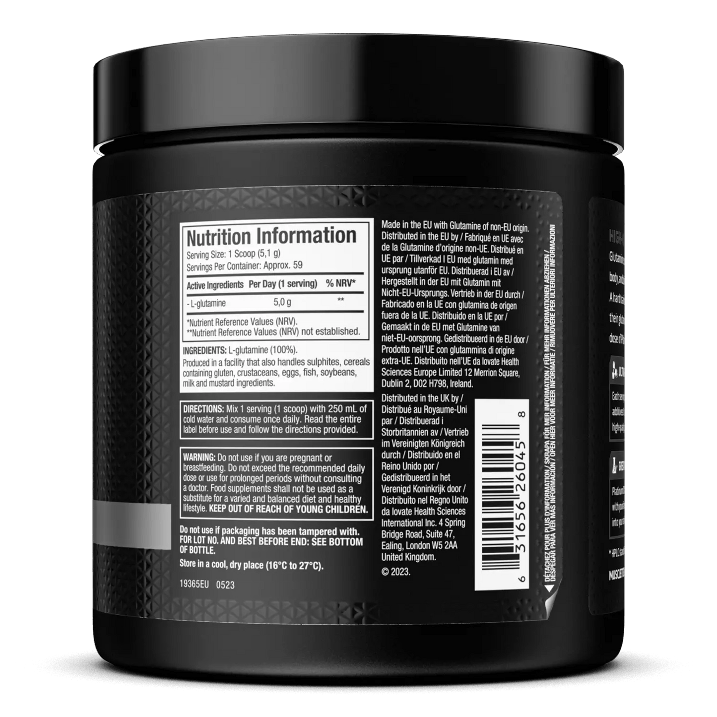 Muscletech Platinum 100% Glutamine 300g image 2