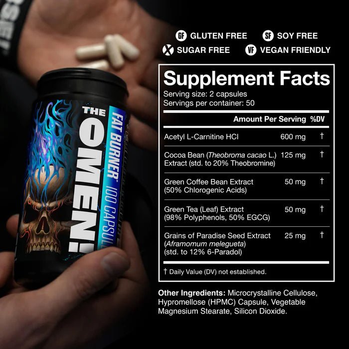 JNX Sports The Omen! Non-Stimulant Fat Burner100 vcaps image 4