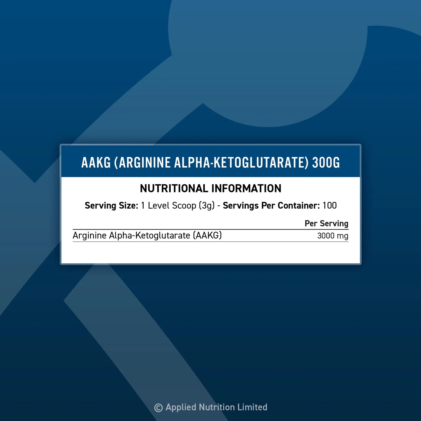 Applied Nutrition AAKG 300g image 1