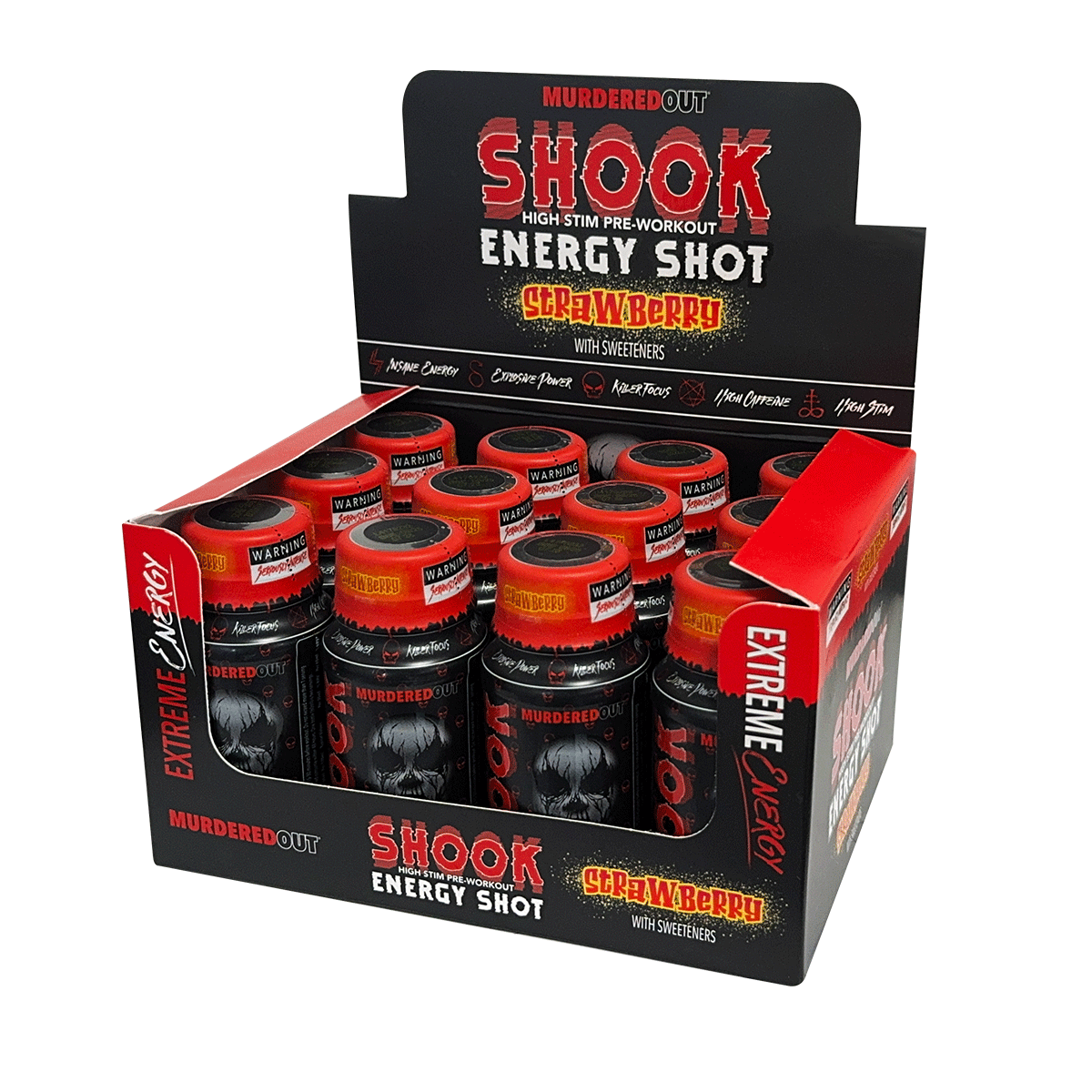 Murdered Out Shook Energy Shot 12x60ml image 0