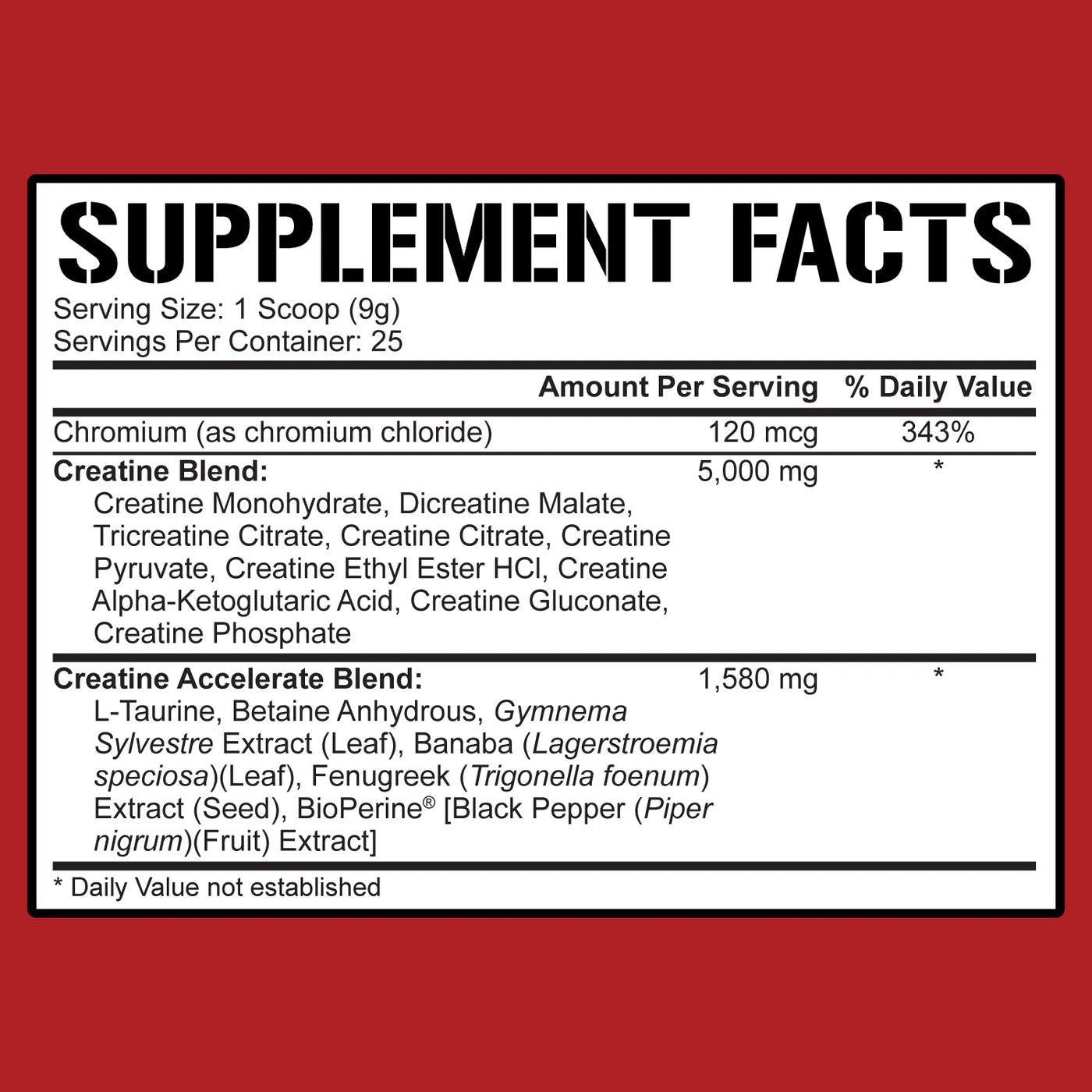 5% Nutrition CREA-TEN Legendary Series 225g image 7