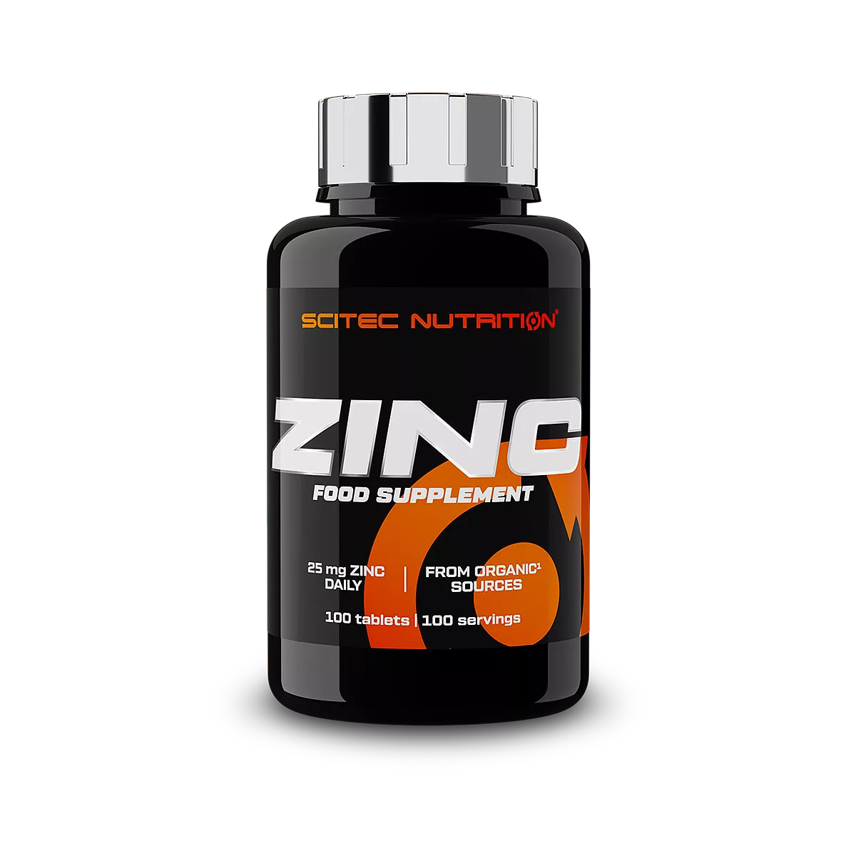 Scitec Nutrition ZINC food supplement bottle on a white background