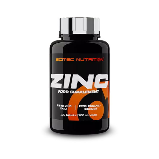 Scitec Nutrition ZINC food supplement bottle on a white background