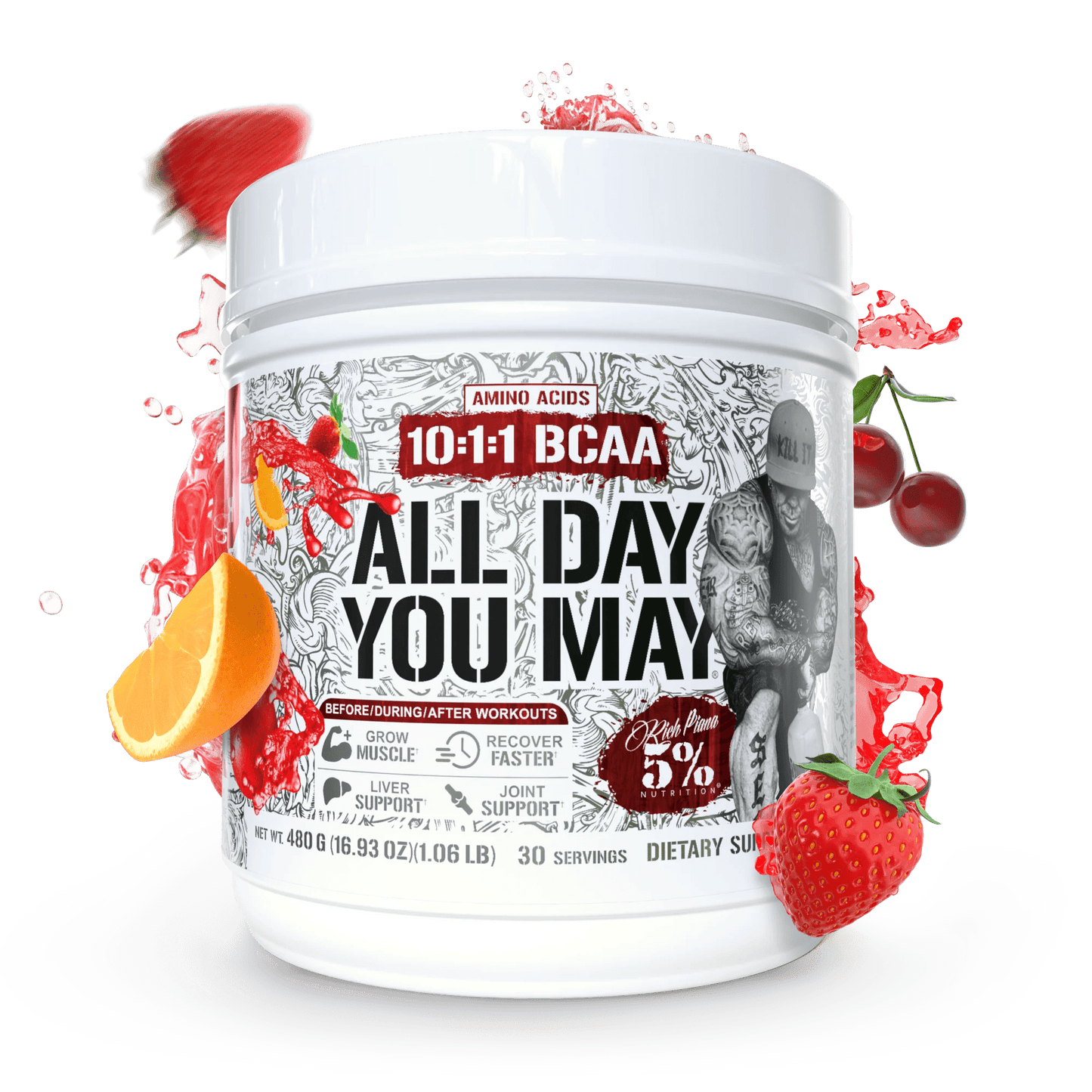 Rich Piana 5% Nutrition All Day You May Legendary Series 465g