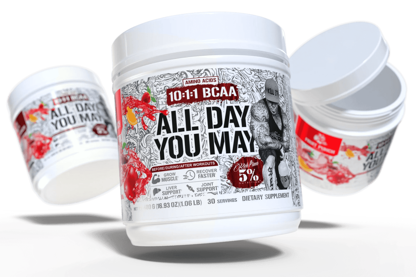 Rich Piana 5% Nutrition All Day You May Legendary Series 465g