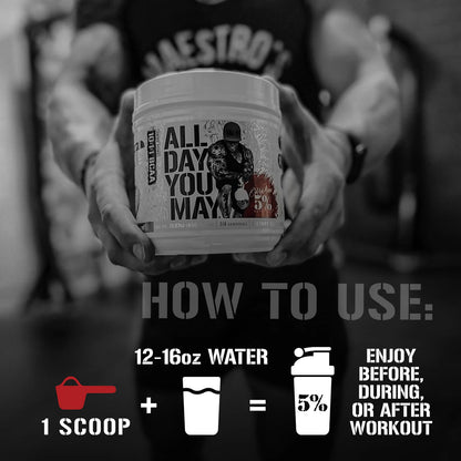 Rich Piana 5% Nutrition All Day You May Legendary Series 465g