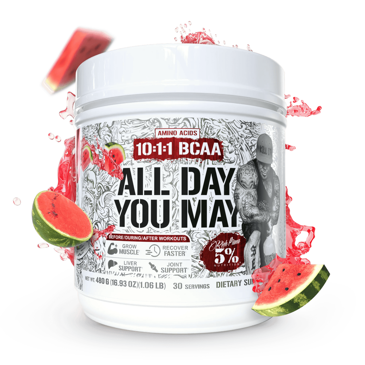 Rich Piana 5% Nutrition All Day You May Legendary Series 465g