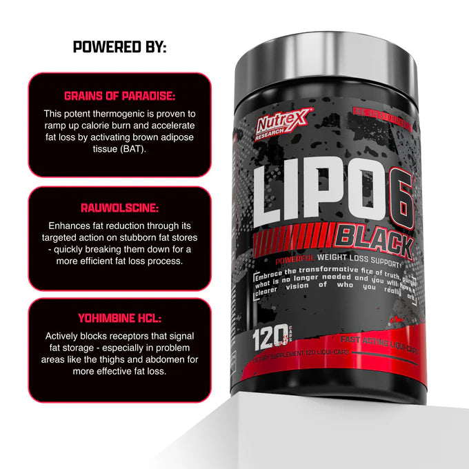 Nutrex Lipo-6 Black 120 Liquid caps