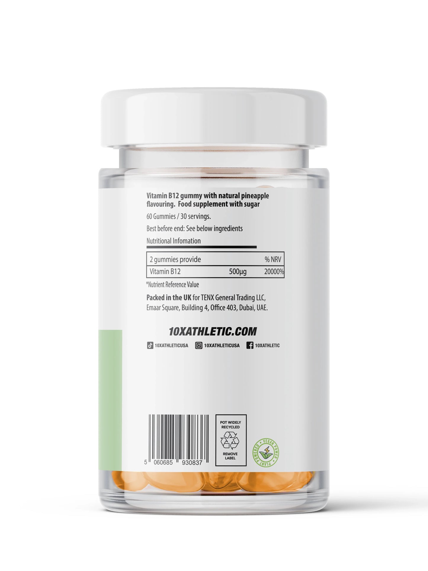 10X Athletic B12 Gummies 60Softgels