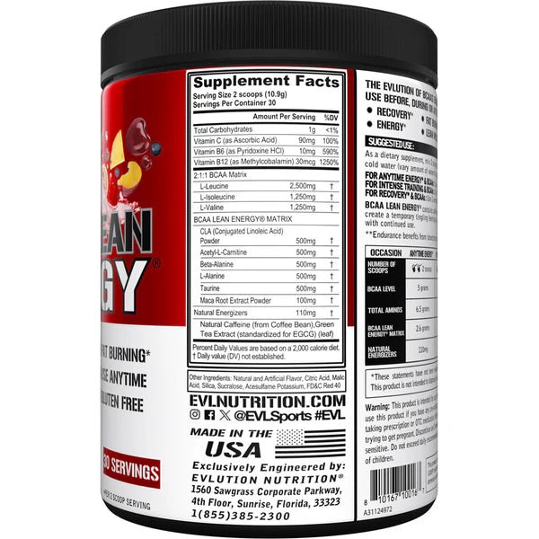 EVLution Nutrition BCAA Lean Energy