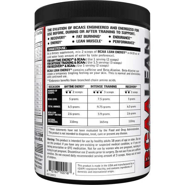EVLution Nutrition BCAA Lean Energy