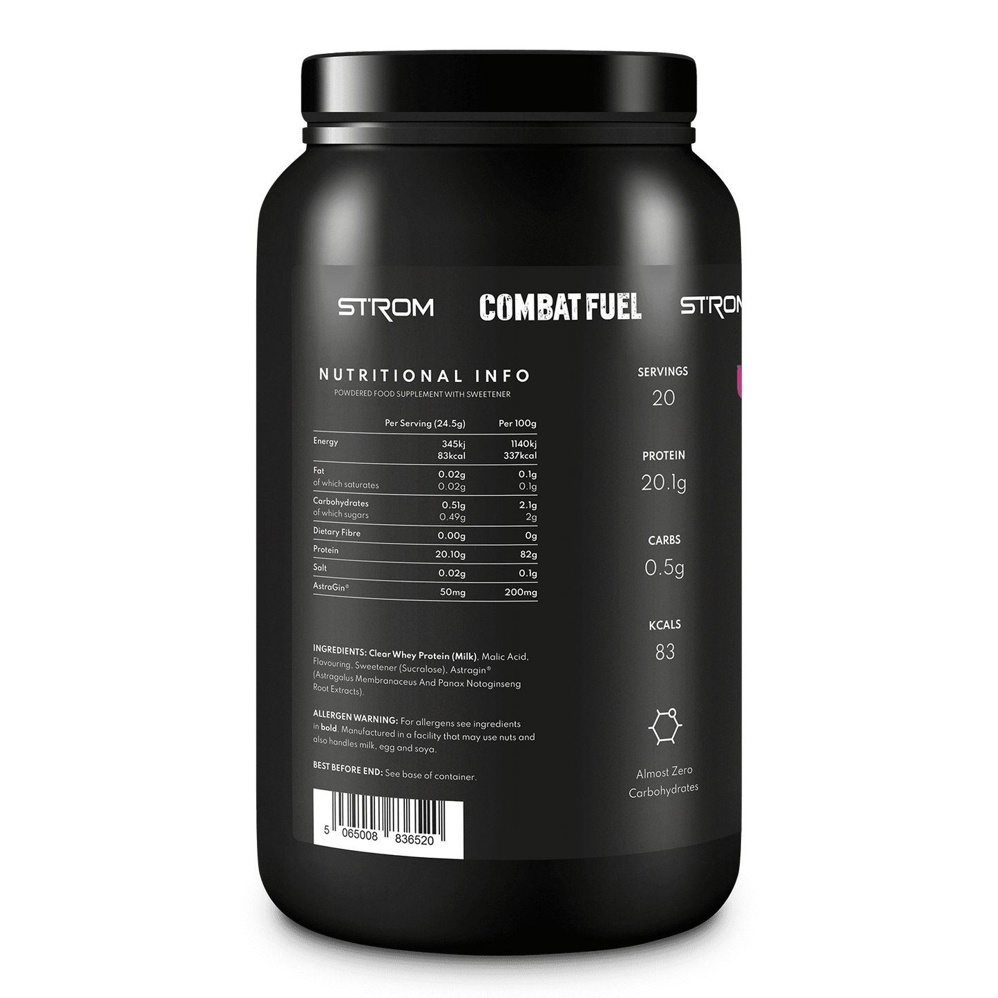Combat Fuel Clear Whey Protein 490g
