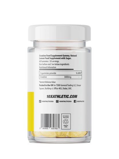 10X Athletic Creatine Gummies 60 Softgels