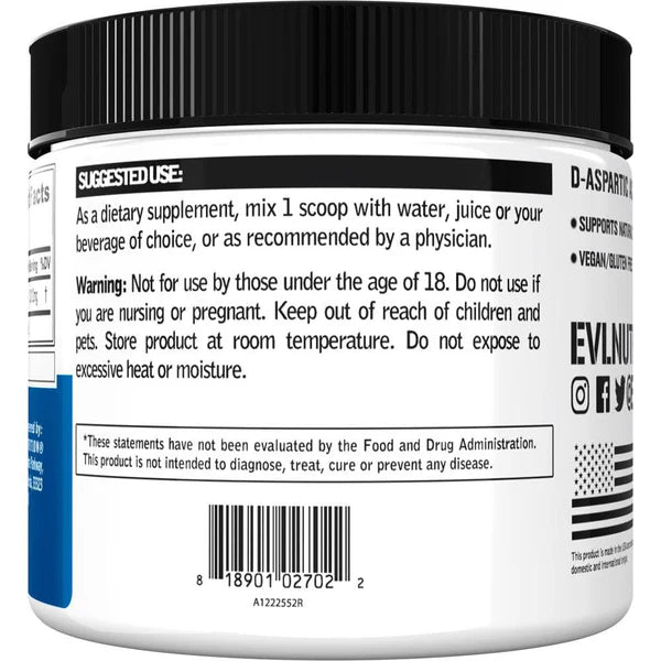 EVLution Nutrition D-Aspartic Acid