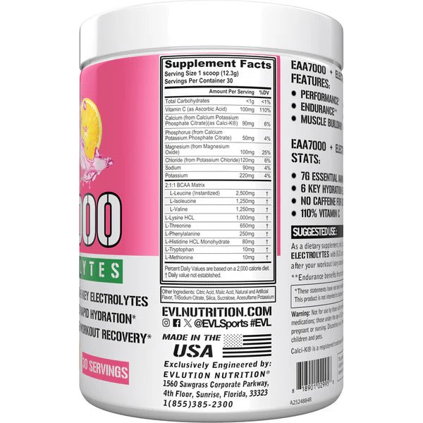EVLution Nutrition EAA 7000 + Electrolytes