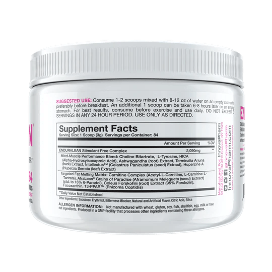 Supplement container with label on a white background