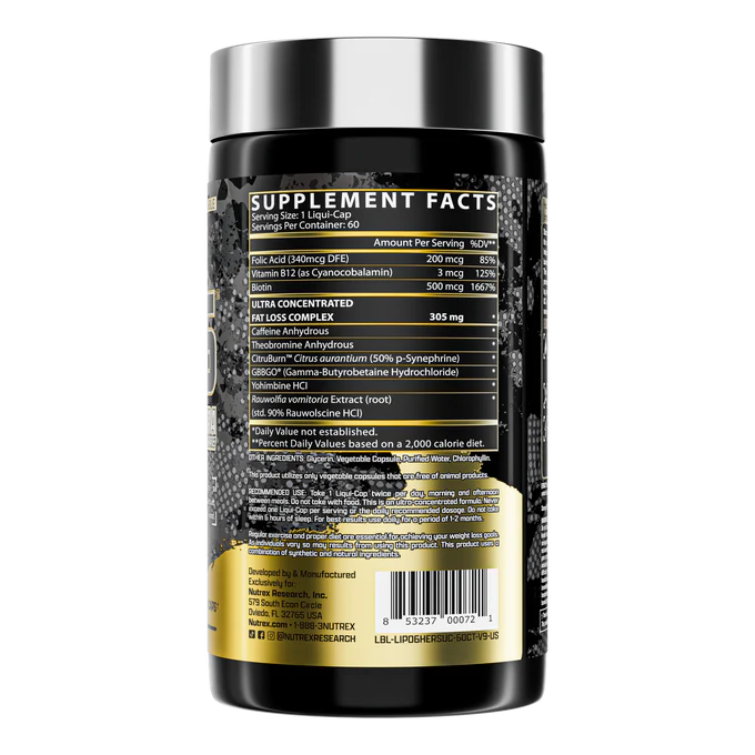 Supplement container with label showing 'Supplement Facts' on a white background