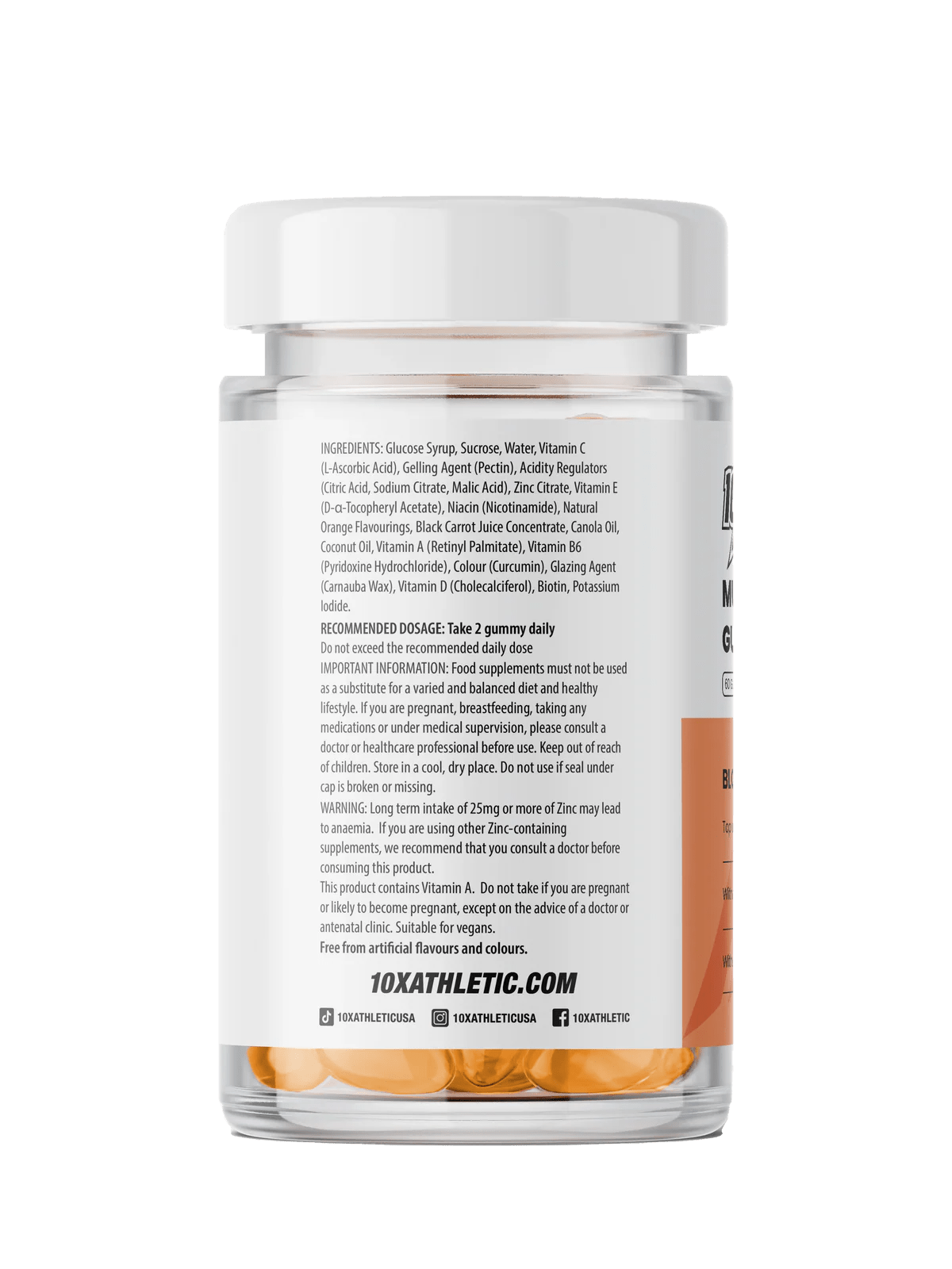 10X Athletic MultiVitamin Gummies 60Softgels