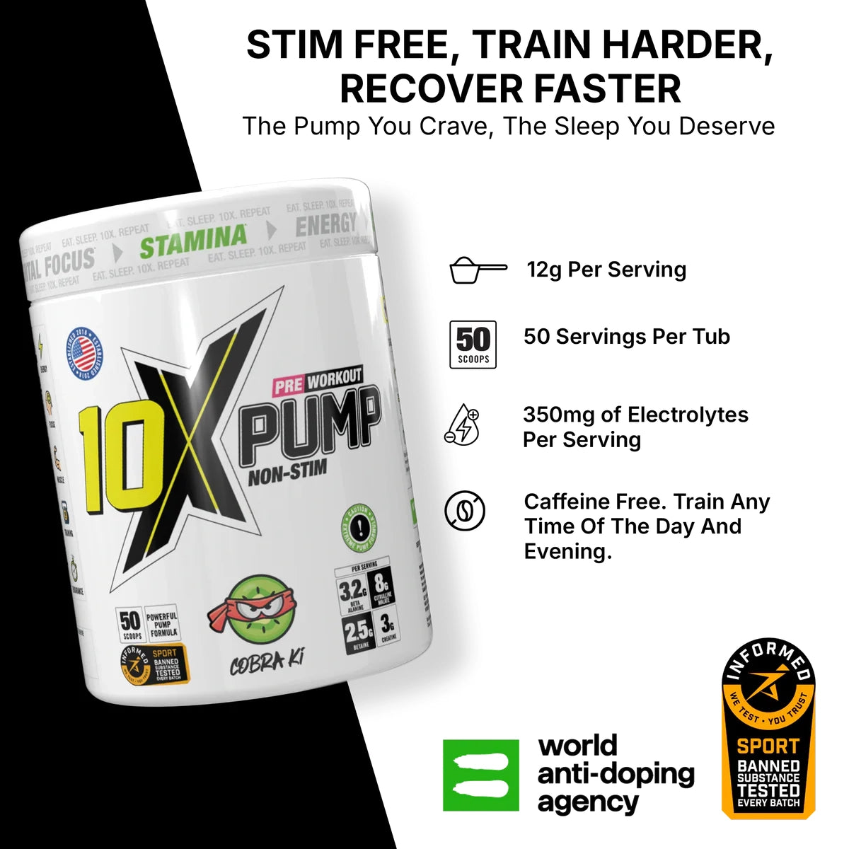 10X Athletic PUMP 600g