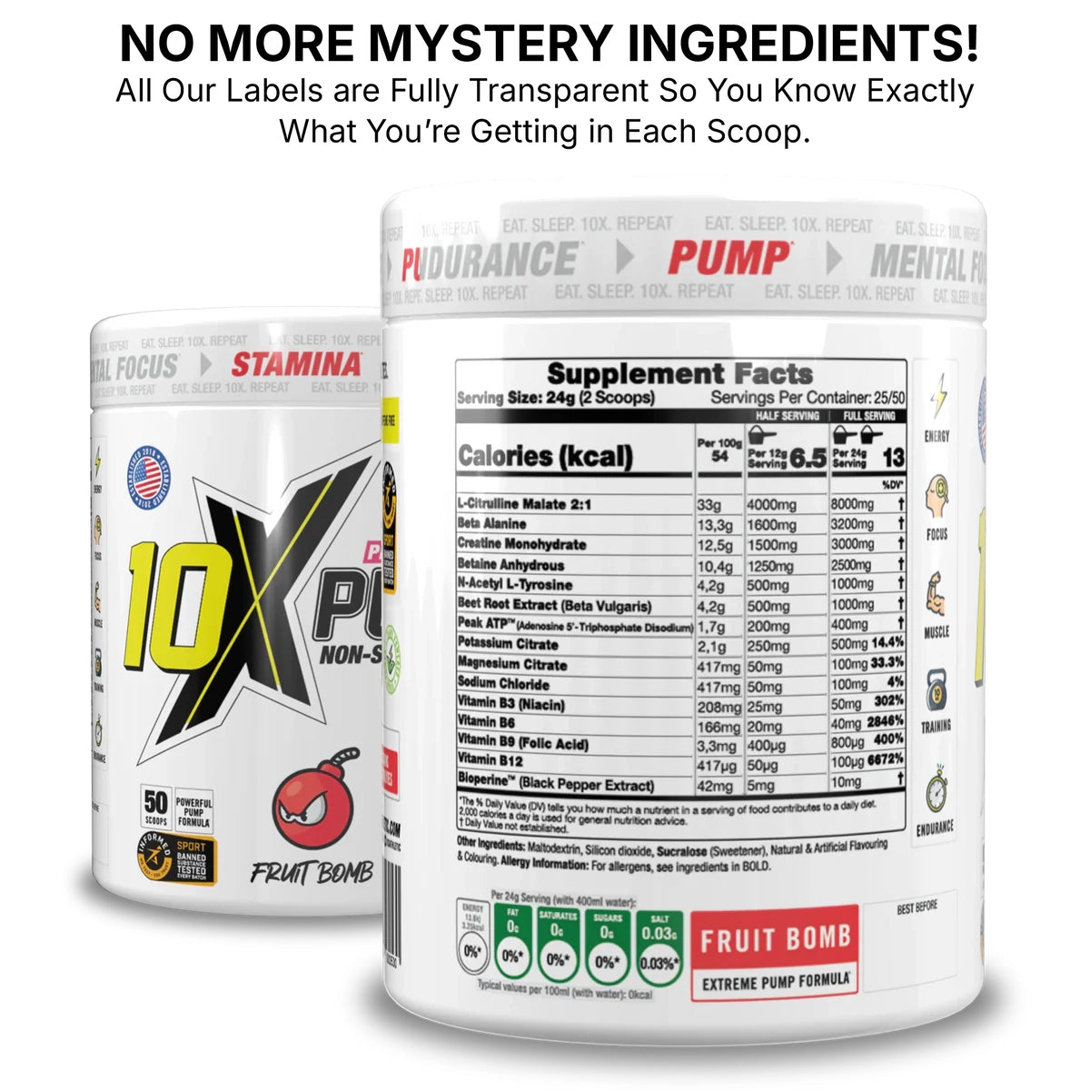 10X Athletic PUMP 600g