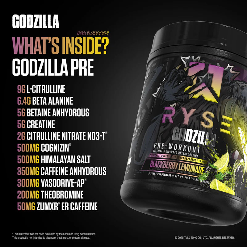 RYSE Godzilla Pre-Workout 792g