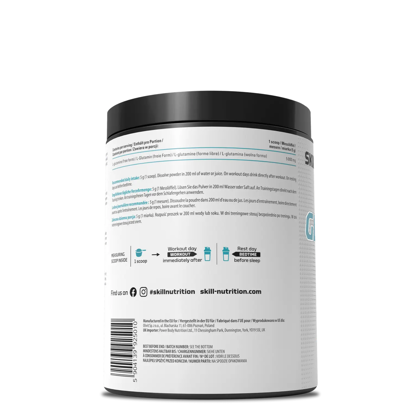 SkillNutrition Glutamine Powder