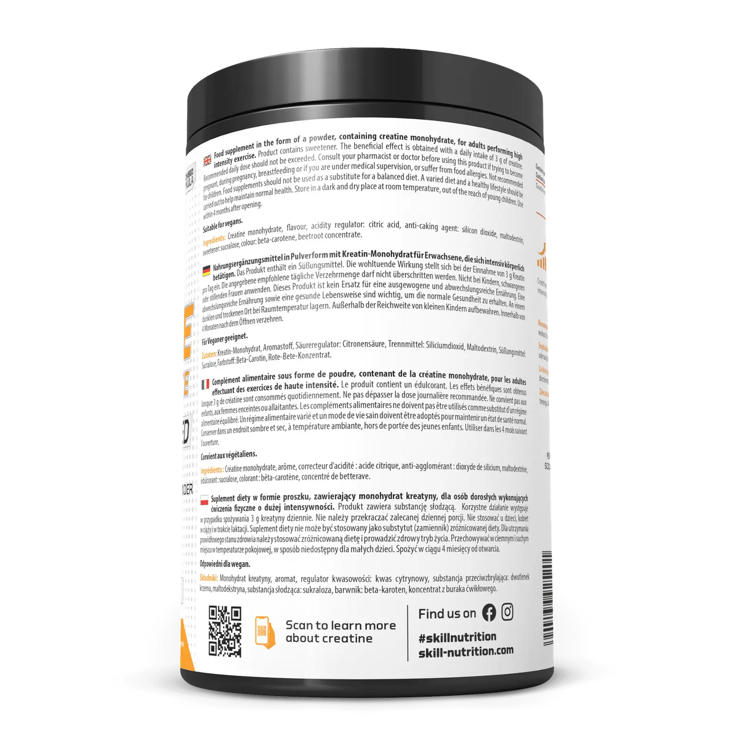 SkillNutrition Micronised Creatine Monohydrate Flavoured