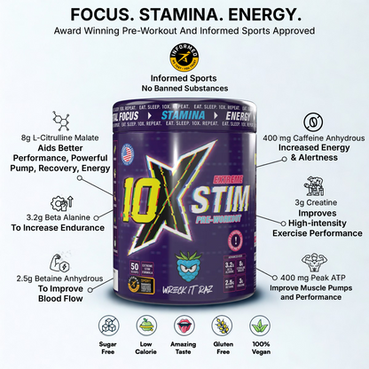 10X Athletic STIM 600g