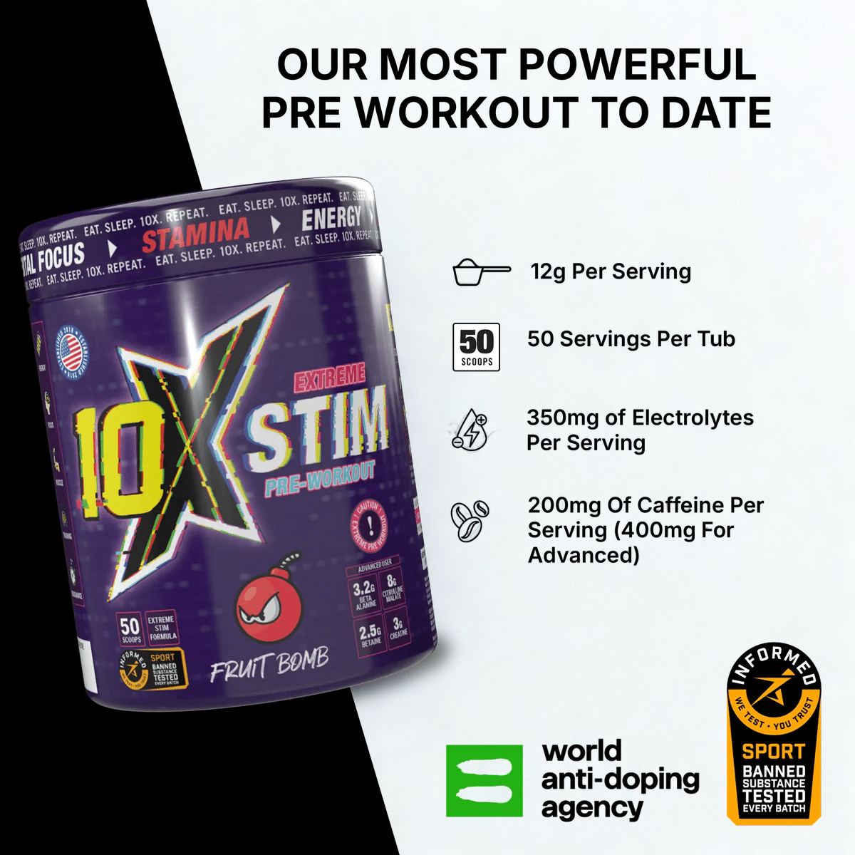 10X Athletic STIM 600g