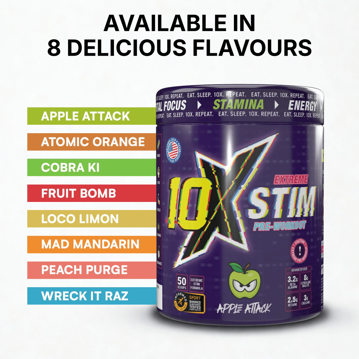 10X Athletic STIM 600g