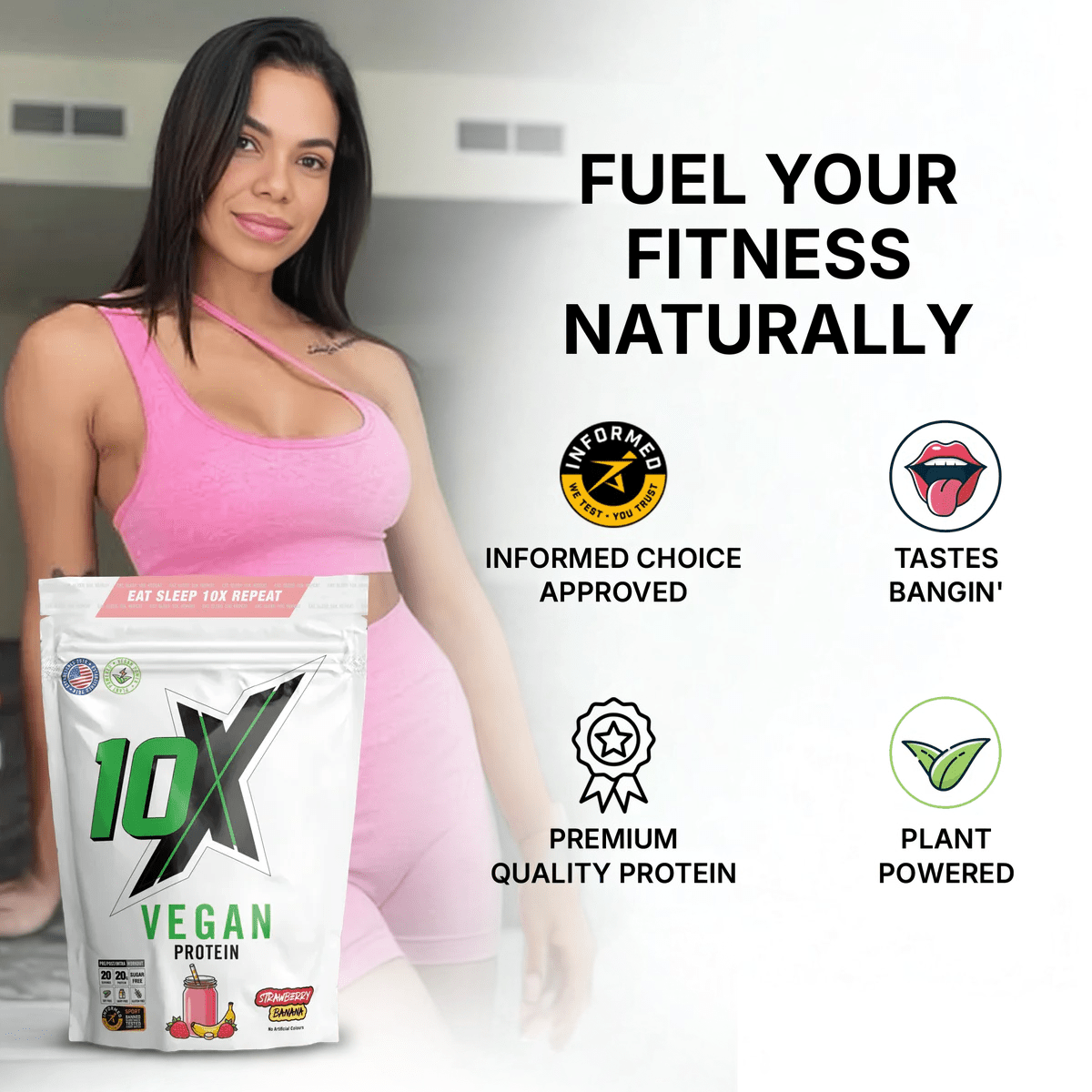 10X Athletic Vegan Protein 540g