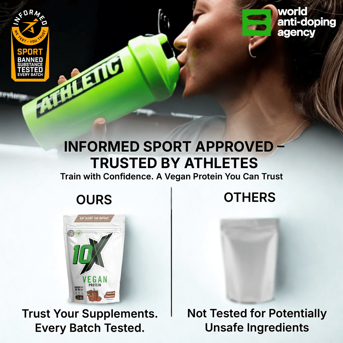 10X Athletic Vegan Protein 540g