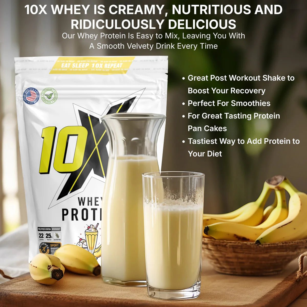 10X Athletic Whey Protein 700g