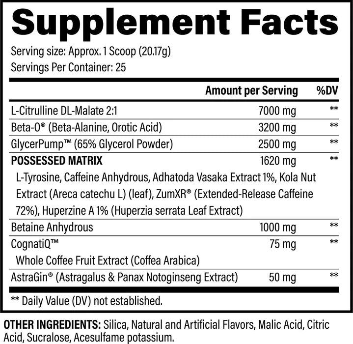 Black Magic BZRK Pre-Workout 487.5g image 1